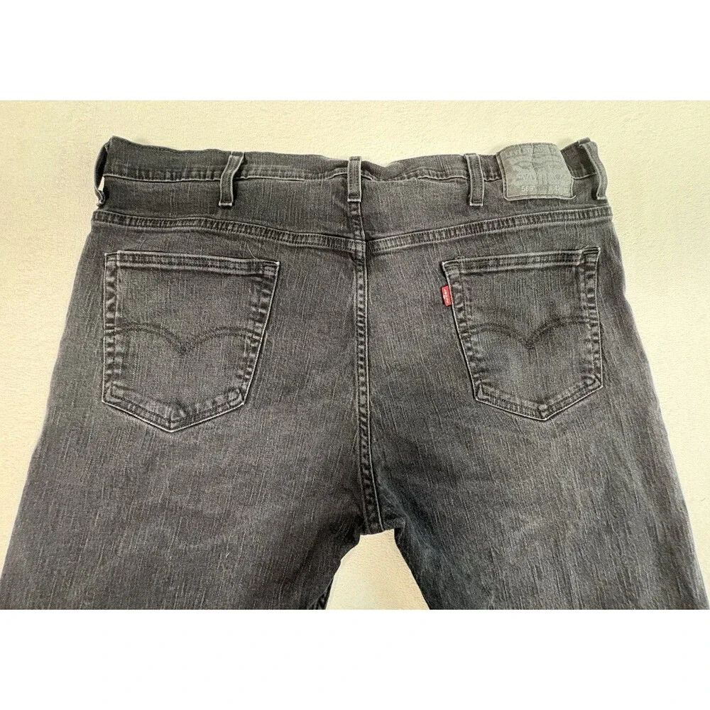 Levi’s 569 Loose Straight Jeans Men’s 40x30 Black Stretch Denim Classic 5 Pocket